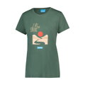 SHIMANO GRAPHIC TEE zöld női póló
