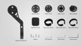 MAGICSHINE Garmin/EVO/ALLTY kormányra szerelhető műanyag tartó (eltolásos)
