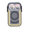MAGICSHINE SEEMEE 100AD RADAR hátsó lámpa 7 funkciós USB fekete