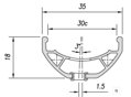 MACH1 Felni TRUCKY 30 27.5 28D fekete