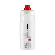 ELITE bottle JET 550 transparent red logo