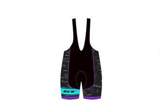WOMEN'S RACE GT SHORTS WITH LACE, PURPLE/BLUE