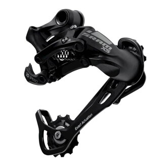 SRAM X-5 10-speed derailleur, medium guide, Aluminum black