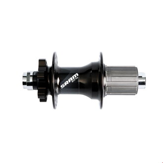 SRAM MTB hub 746, rear 6-hole Disc, 32-hole 12x142mm Through Axle, black, 9/10 nut (9/10