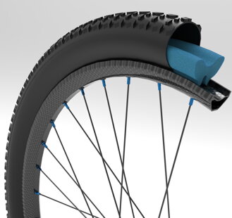 TUBOLIGHT Super light insert designed for cross-country and trail tires. Tubolight EVO SL tire insert