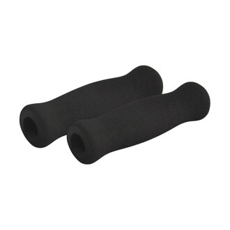 LONGUS Handrails WAVE foam black with plugs, polished, pair