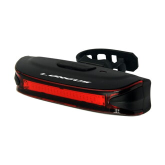 LONGUS CHIP rear light 20LED 5f USB, 65lm, black