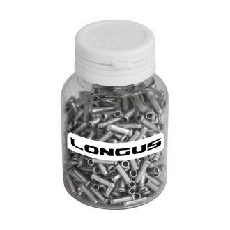 LONGUS Wire end AL silver can / 500 pcs