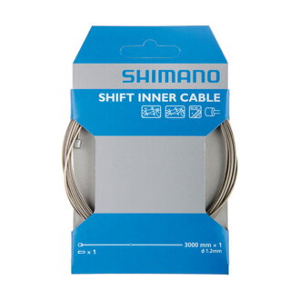 SHIMANO Shift cable 1.2x3000mm stainless steel tandem