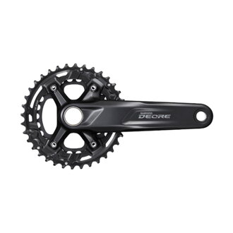 SHIMANO Center Deore M4100 175mm 36/26z. 10-k. black two-piece without bearings