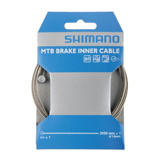 SHIMANO MTB brake cable 1.6x2050mm stainless packed