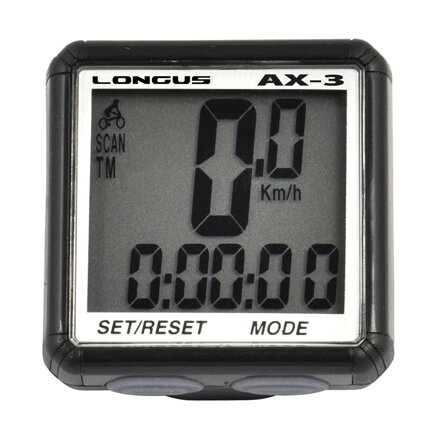 LONGUS Kerékpáros számológép AX-3 13f fekete