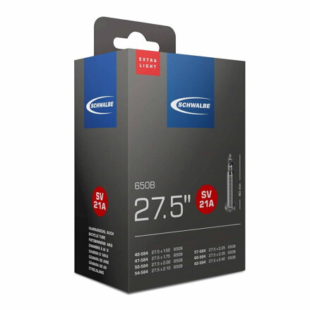 SCHWALBE Belső SV21A 27.5x1.50/2.40 FV 40mm (40/62-584) 135g exlight