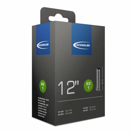 SCHWALBE Belső AV1 12x1.75/2.10 AV 40mm (47/62-203) 80g