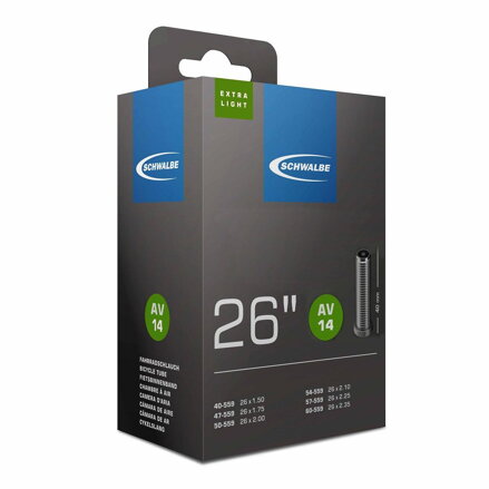 SCHWALBE Belső AV14 26x1.50/2.35 40mm (40/60-559) 130g extra light