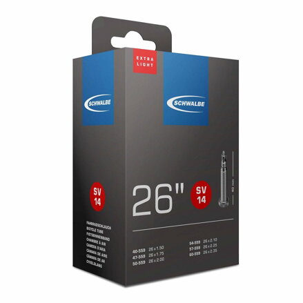 SCHWALBE Belső SV14 26x1.50/2.35 FV 40mm (40/60-559) 130g exlight