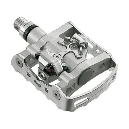 SHIMANO PD-M324 SM-SH56 Trekking pedálok SPD ezüst egyoldalas+stopli