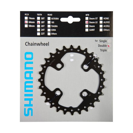 SHIMANO FC-M675 Lánckerék 28 fogas SLX 64mm