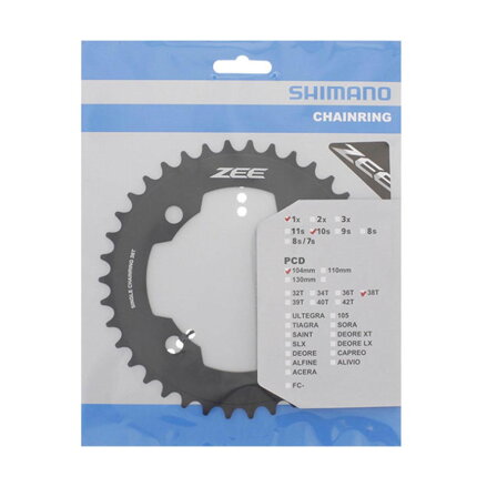 SHIMANO FC-M640 Lánckerék 38 fogas ZEE fekete 104mm