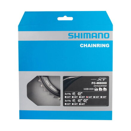 SHIMANO FC-M8000 Lánckerék 34 fogas XT 34/24 fekete 96mm