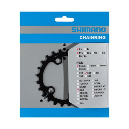 SHIMANO FC-M7000 Lánckerék 24 fogas SLX 34/24 fekete 64mm