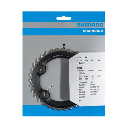 SHIMANO FC-M7000 Lánckerék 34 fogas SLX 34/24 fekete 96mm