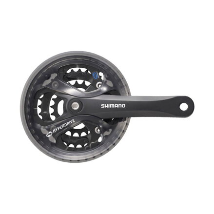 SHIMANO FC-M361 Hajtómű Acera 175 mm 48/38/28 fogas 7/8 sebességes fekete négyszögletes házvédővel