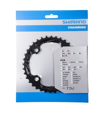 SHIMANO FC-T521 Lánckerék 36 fogas Deore fekete