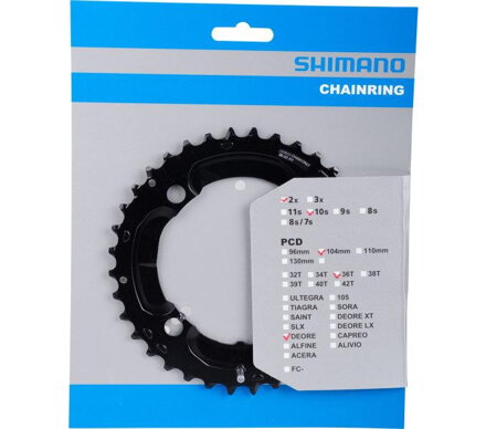 SHIMANO FC-M617/627 Lánckerék 36 fogas DEORE 36/22 104mm