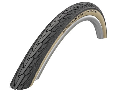 SCHWALBE Külső gumi ROAD CRUISER (47-622) 28x1.75 Active 50EPI K-Guard 800g Coffe reflex Green