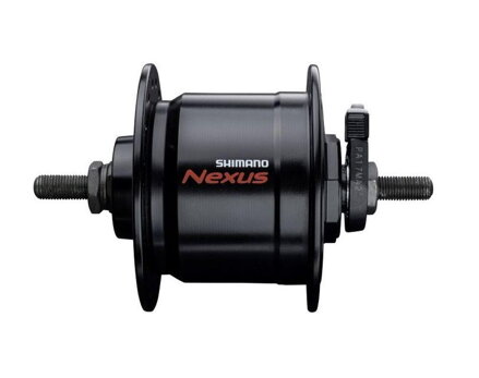SHIMANO DH-C3000 6V/3W 36 lyuk fekete + túlfeszültség védelem SMDH10 dinamós agy