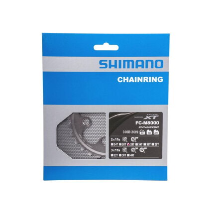 SHIMANO Lánckerék 28 fogas FC-M8000 XT 38/28 fogas fekete 64mm