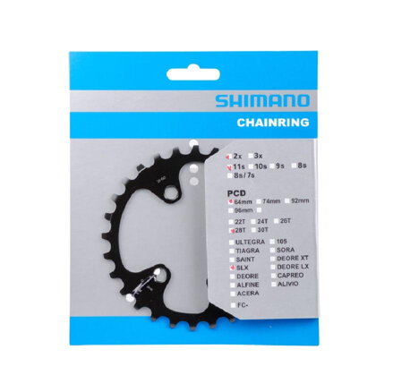 SHIMANO FC-M7000 Lánckerék 28 fogas SLX 38/28 fekete 64mm