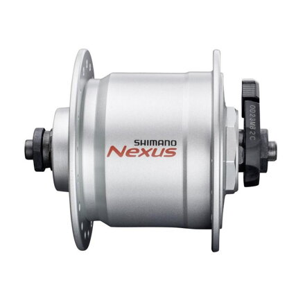 SHIMANO DH-C3000 6V/3W 36 lyuk ezüst dinamós agy gyorskioldóval + túlfeszültség védelem SMDH10