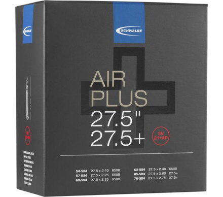 SCHWALBE Belső AIR PLUS SV21+AP 27.5x2.10/3.00 FV (54/70-584) 40mm 400g
