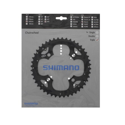SHIMANO FC-M530/FC-M591 Lánckerék 44 fogas fekete 104mm