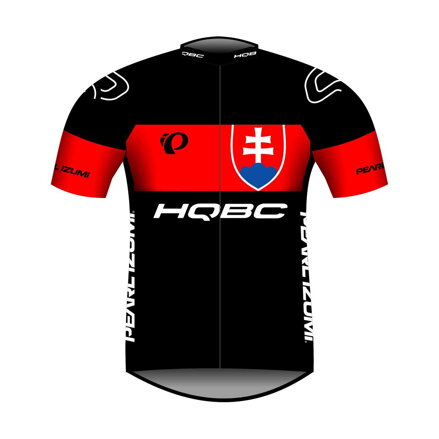 HQBC QPI SK TEAM 2021 rövid ujjú fekete/piros mez