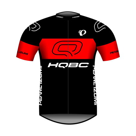HQBC QPI TEAM 2021 rövid ujjú fekete/piros mez