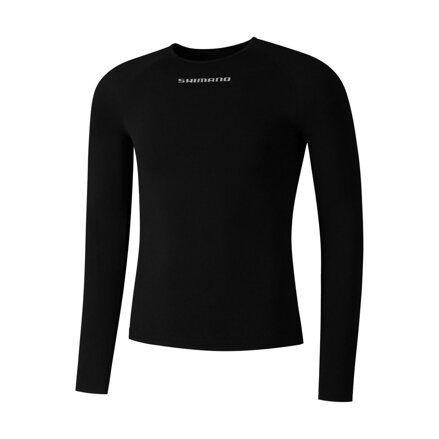 SHIMANO póló VERTEX LONG BASE LAYER fekete