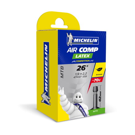 MICHELIN  Belső C4 26x1.75/2.25 (47/57-559) AV 40mm 132g Latex