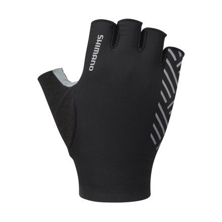 SHIMANO ADVANCED fekete kerékpáros kesztyű