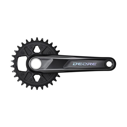 SHIMANO FC-M6100 Hajtómű Deore 170 mm 30 fogas 12 sebességes fekete két részes csapágy nélkül