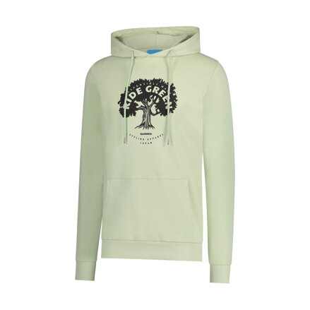 SHIMANO GRAPHIC HOODIE világoszöld pulóver