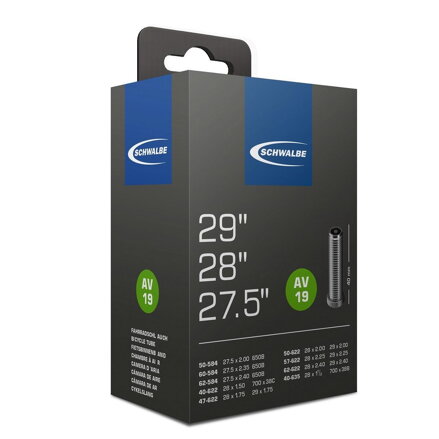 SCHWALBE Belső AV19 27.5x2.00/2.35 29x1.75/2.40 AV 40mm (40/62-584/635) 220g