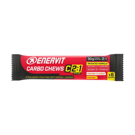 ENERVIT CARBO CHEWS C2:1 narancs cukorka 6db