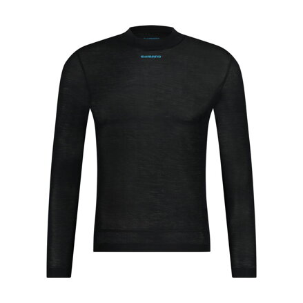 SHIMANO póló VERTEX PRIMA LONG BASE LAYER fekete