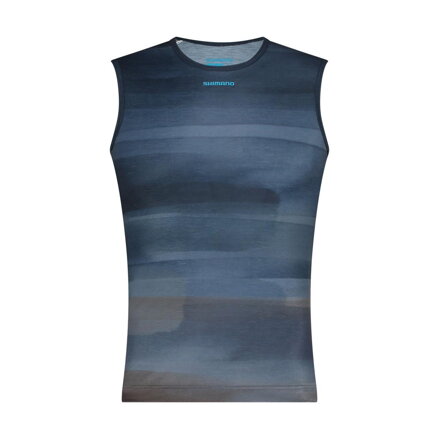 SHIMANO VERTEX PRIMA SL BASE LAYER PRINTED aurora kék póló