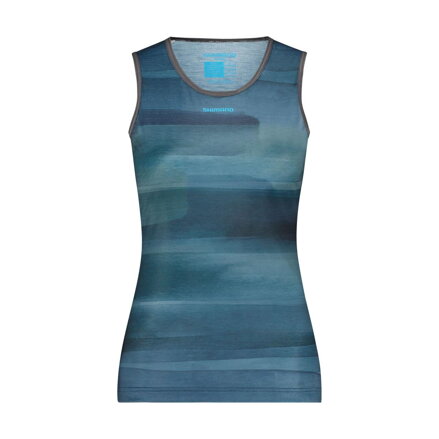 SHIMANO VERTEX PRIMA SL BASE LAYER PRINTED aurora zöld női póló