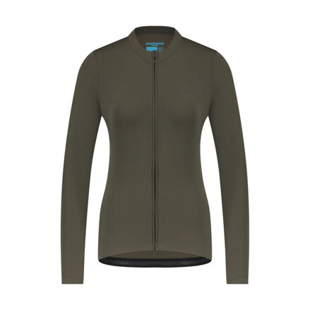 SHIMANO KAEDE THERMAL LONG zöld női mez