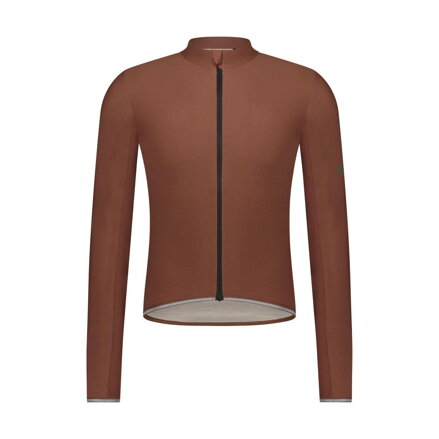 SHIMANO Jersey EVOLVE MERINO LONG barna